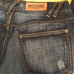 Moschino Straight Leg Dark Rinse Jeans - Sz 32